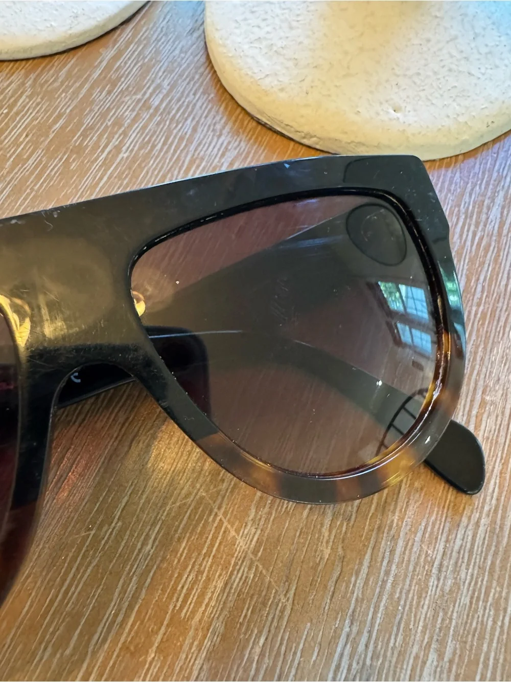Celine Black and Tortoiseshell Sunglasses